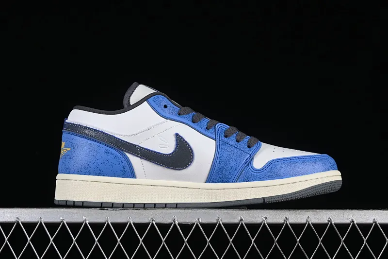 All categories Air Jordan Jordan series basketball shoes Air Jordan 1 Low Air Jordan 1 Low "Flight Vintage" AJ1 Joe 1 distressed white and blue FV8439-104